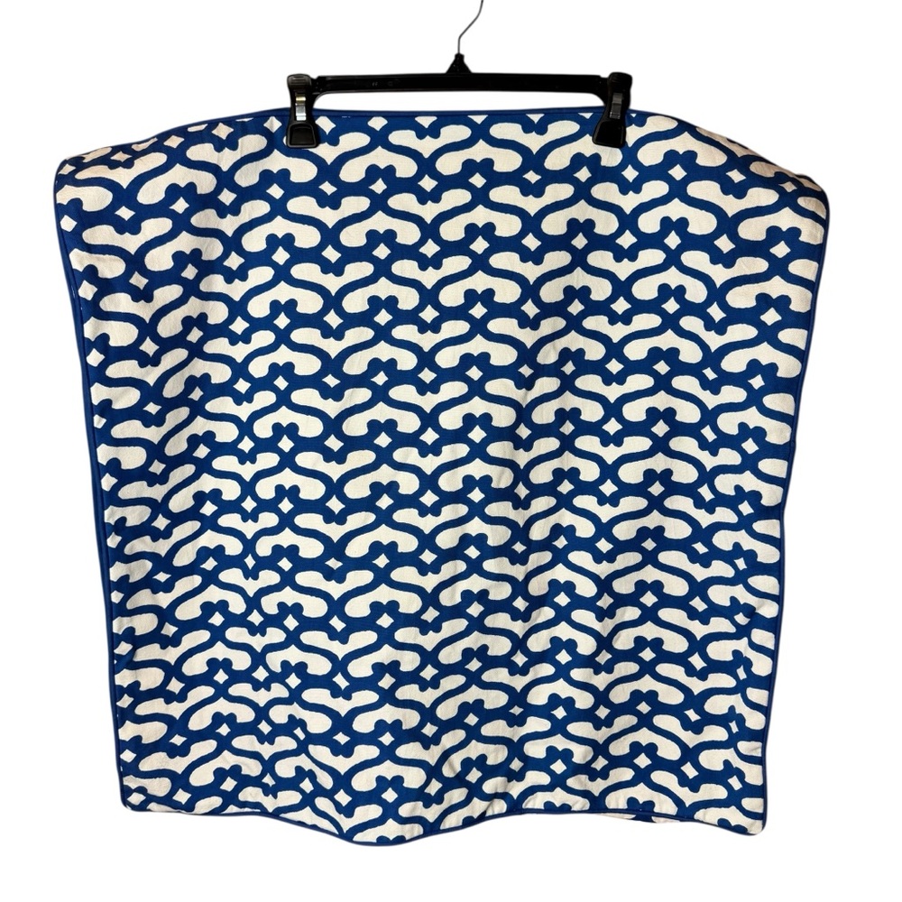 Roller Rabbit Euro Shams 26x26 Blue White - Lot of 2